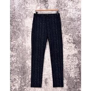 Ruti Pants 0 Womens Blue & Gray Snakeskin Jersey Ponte Knit Skinny